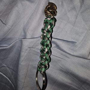 Paracord Knife/Key Lanyard With Alien Bead